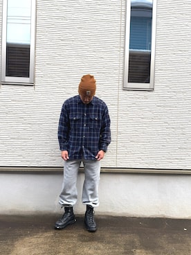 「Danner（ダナー）のアイテム」を使った、えあぽさん（メンズ・168cm）の冬コーディネート