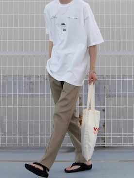 「sonic youth（ソニックユース）のアイテム」を使った、sawaさん（メンズ・173cm）の夏コーディネート