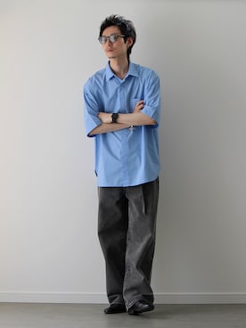 「GLOSTER（グロスター）のアイテム」を使った、sawaさん（メンズ・173cm）の夏コーディネート
