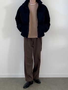 「BeAMS DOT（ビームスドット）のアイテム（ダウンジャケット/コート）」を使った、sawaさん（メンズ・173cm）の冬コーディネート
