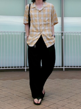 「ADAM ET ROPE'（アダムエロペ）のアイテム」を使った、sawaさん（メンズ・173cm）の夏コーディネート