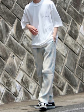 「reI'm（リアイム）のアイテム（パンツ）」を使った、sawaさん（メンズ・173cm）の夏コーディネート