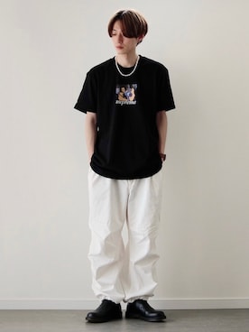 「y/m by sawa（イムバイサワ）のアイテム」を使った、sawaさん（メンズ・173cm）の春コーディネート