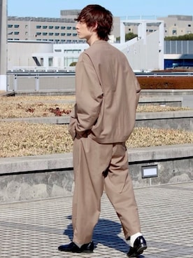 「y/m by sawa（イムバイサワ）のアイテム（その他アウター）」を使った、sawaさん（メンズ・173cm）の冬コーディネート