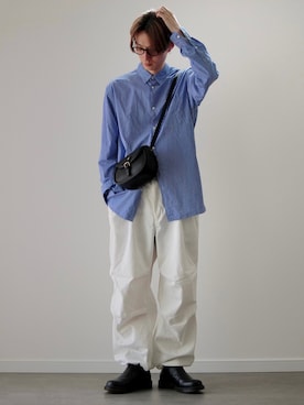 「y/m by sawa（イムバイサワ）のアイテム」を使った、sawaさん（メンズ・173cm）の春コーディネート