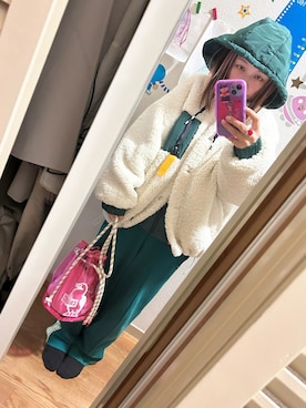 「アイテム（ジャケット/アウター）」を使った、◎みお◎さん（レディース・150cm・30代）の冬コーディネート