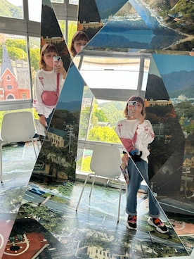「横尾忠則」｜◎みお◎さん（レディース・150cm）の春コーディネート
