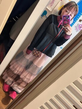 「HELLO.SANFRANCISCO（ハローサンフランシスコ）のアイテム」を使った、◎みお◎さん（レディース・150cm）の冬コーディネート
