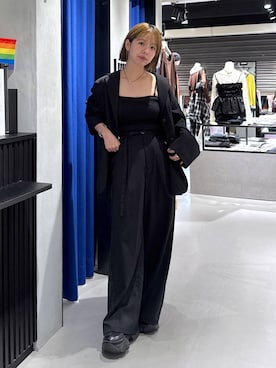 「PAGEBOY（ページボーイ）の【セットアップ対応】チェックMIXジャケット 《2サイズ展開》（テーラードジャケット）」を使った、まっちゃんさん（レディース・151cm）の秋コーディネート