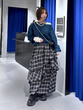 「アイテム（ボディバッグ/ウエストポーチ）」を使った、まっちゃんさん（レディース・151cm・20代）の冬コーディネート