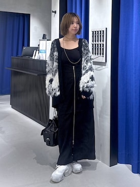 「PAGEBOY（ページボーイ）の【ステンレス素材】ロングボールチェーンネックレス（ネックレス）」を使った、まっちゃんさん（レディース・151cm）の秋コーディネート