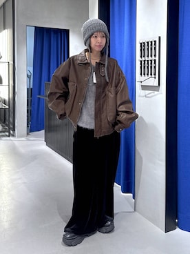 「PAGEBOY（ページボーイ）のアイテム（その他パンツ）」を使った、まっちゃんさん（レディース・151cm）の冬コーディネート