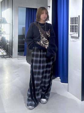 「PBLIM（ページボーイリム）のアイテム（スラックス）」を使った、まっちゃんさん（レディース・151cm）の秋コーディネート