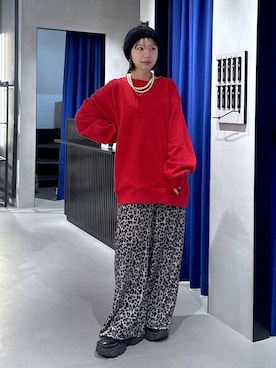 「PBLIM（ページボーイリム）のアイテム（Tシャツ/カットソー）」を使った、まっちゃんさん（レディース・151cm）の秋コーディネート