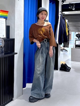 「アイテム（帽子）」を使った、まっちゃんさん（レディース・151cm・20代）の秋コーディネート