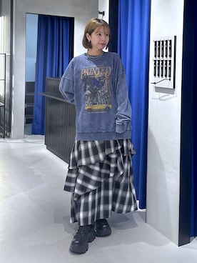 「アイテム（スウェット）」を使った、まっちゃんさん（レディース・151cm・20代）の秋コーディネート
