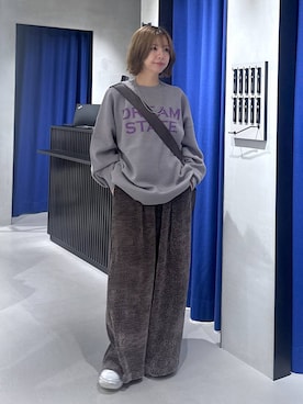 「PAGEBOY（ページボーイ）の【ステンレス素材】ロングボールチェーンネックレス（ネックレス）」を使った、まっちゃんさん（レディース・151cm）の秋コーディネート