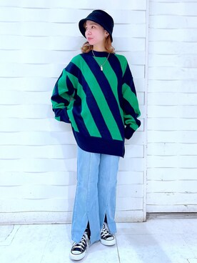 「ニット/セーター」｜まっちゃんさん（レディース・151cm）の冬コーディネート