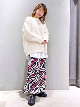 「PBLIM（ページボーイリム）のアイテム（アクセサリー）」を使った、まっちゃんさん（レディース・151cm）の冬コーディネート