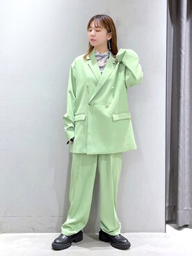 「PBLIM（ページボーイリム）のアイテム（テーラードジャケット）」を使った、まっちゃんさん（レディース・151cm）の春コーディネート
