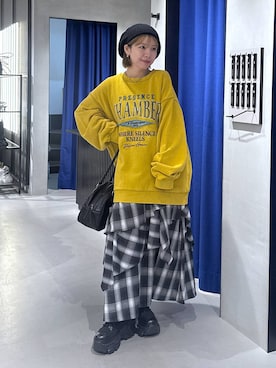 「アイテム（ハンチング/ベレー帽）」を使った、まっちゃんさん（レディース・151cm・20代）の秋コーディネート