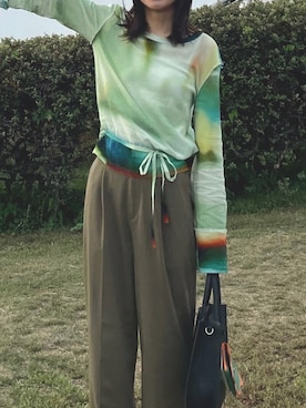 「アイテム（パンツ）」を使った、yamさん（レディース・158cm）の秋コーディネート