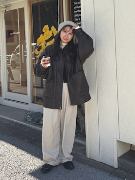 「アイテム（ブルゾン）」を使った、MIKA◎さん（レディース・152cm・20代）の冬コーディネート