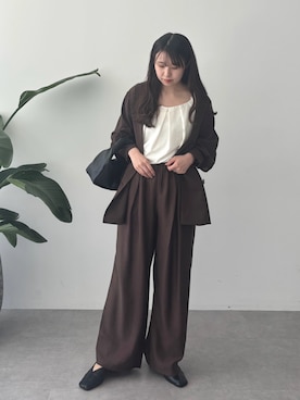 「秋服」｜「アイテム（ブルゾン）」を使った、MIKA◎さん（レディース・152cm）の秋コーディネート