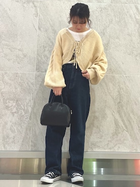 「アイテム（その他パンツ）」を使った、MIKA◎さん（レディース・152cm）の冬コーディネート