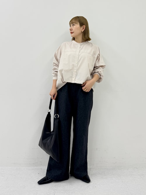 WEB限定』フロントタックバンドカラーシャツ（シャツ/ブラウス