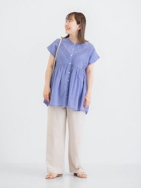 「SonnyLabel」｜「アイテム（アクセサリー）」を使った、satoさん（レディース・156cm）の夏コーディネート