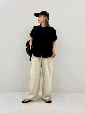 「URBAN RESEARCH Sonny Label（アーバンリサーチサニーレーベル）のアイテム（帽子）」を使った、satoさん（レディース・156cm）の夏コーディネート
