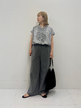 「URBAN RESEARCH Sonny Label（アーバンリサーチサニーレーベル）のアイテム（パンツ）」を使った、satoさん（レディース・156cm）の夏コーディネート