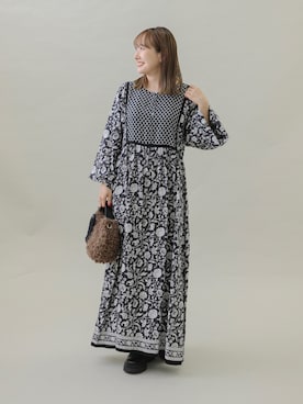 「SonnyLabel」｜「アイテム（ブーツ）」を使った、satoさん（レディース・156cm）の秋コーディネート