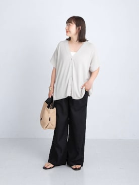 「SonnyLabel」｜「アイテム（アクセサリー）」を使った、satoさん（レディース・156cm）の夏コーディネート