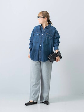 「URBAN RESEARCH Sonny Label（アーバンリサーチサニーレーベル）のアイテム（スウェットパンツ）」を使った、satoさん（レディース・156cm）の冬コーディネート