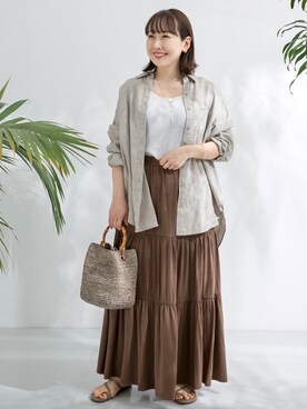 satoさん（レディース・156cm）の夏コーディネート