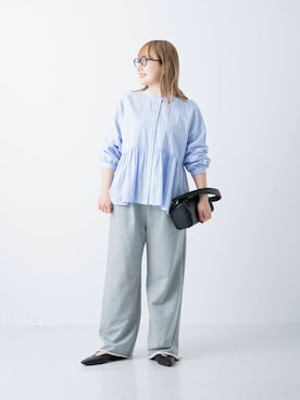 「URBAN RESEARCH Sonny Label（アーバンリサーチサニーレーベル）のアイテム（スウェットパンツ）」を使った、satoさん（レディース・156cm）の春コーディネート