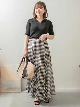 「SonnyLabel」｜satoさん（レディース・156cm）の夏コーディネート