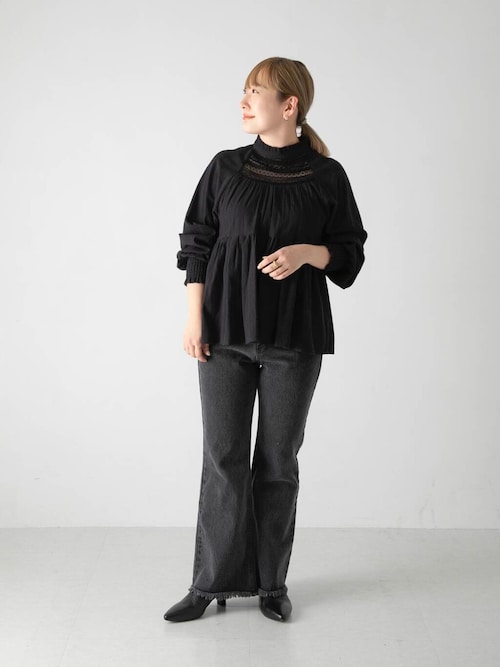 WEB/一部店舗限定』NaokoTakayamaレースブラウス（シャツ/ブラウス