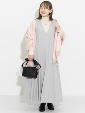 「URBAN RESEARCH Sonny Label（アーバンリサーチサニーレーベル）のアイテム（ブーツ）」を使った、satoさん（レディース・156cm）の冬コーディネート