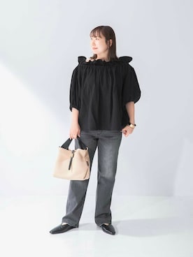 「SMELLY（スメリー）のアイテム」を使った、satoさん（レディース・156cm）の夏コーディネート