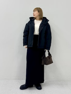「アイテム（ダウンジャケット/コート）」を使った、satoさん（レディース・156cm）の秋コーディネート
