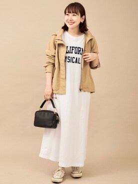 「SonnyLabel」｜「アイテム（マウンテンパーカー）」を使った、satoさん（レディース・156cm）の秋コーディネート