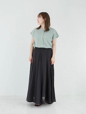 「SonnyLabel」｜「アイテム（スカート）」を使った、satoさん（レディース・156cm）の春コーディネート