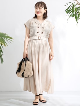 「URBAN RESEARCH Sonny Label（アーバンリサーチサニーレーベル）のアイテム（ブレスレット）」を使った、satoさん（レディース・156cm）の夏コーディネート