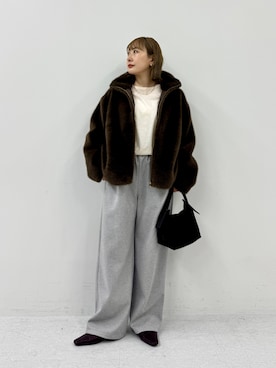 「アイテム（パンプス）」を使った、satoさん（レディース・156cm）の秋コーディネート