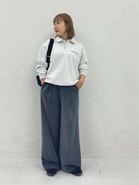 「アイテム（スニーカー）」を使った、satoさん（レディース・156cm）の秋コーディネート