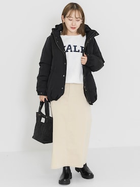 「URBAN RESEARCH Sonny Label（アーバンリサーチサニーレーベル）のアイテム（ブーツ）」を使った、satoさん（レディース・156cm）の冬コーディネート