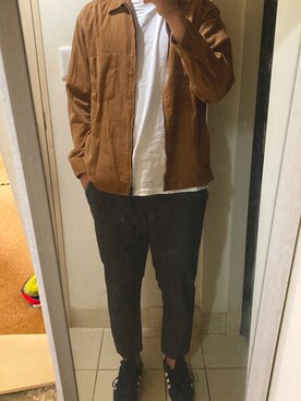 「niko and...（ニコアンド）のアイテム（ブルゾン）」を使った、よしむーさん（メンズ・180cm）の春コーディネート